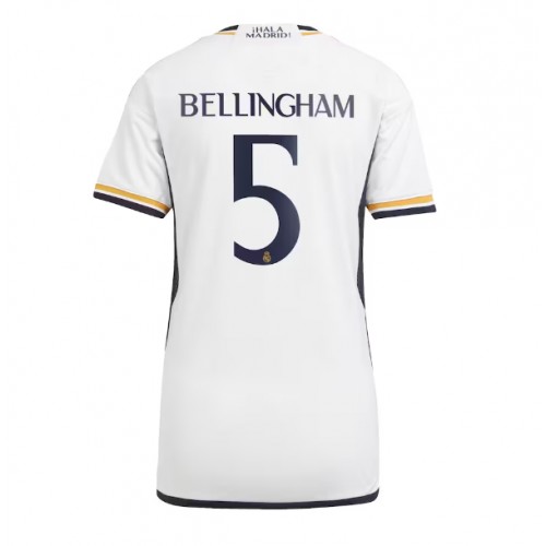 Real Madrid Jude Bellingham #5 Hjemmedrakt Kvinner 2023-24 Kortermet Real Madrid Jude Bellingham #5 Hjemmedrakt Kvinner 2023-24 Kortermet